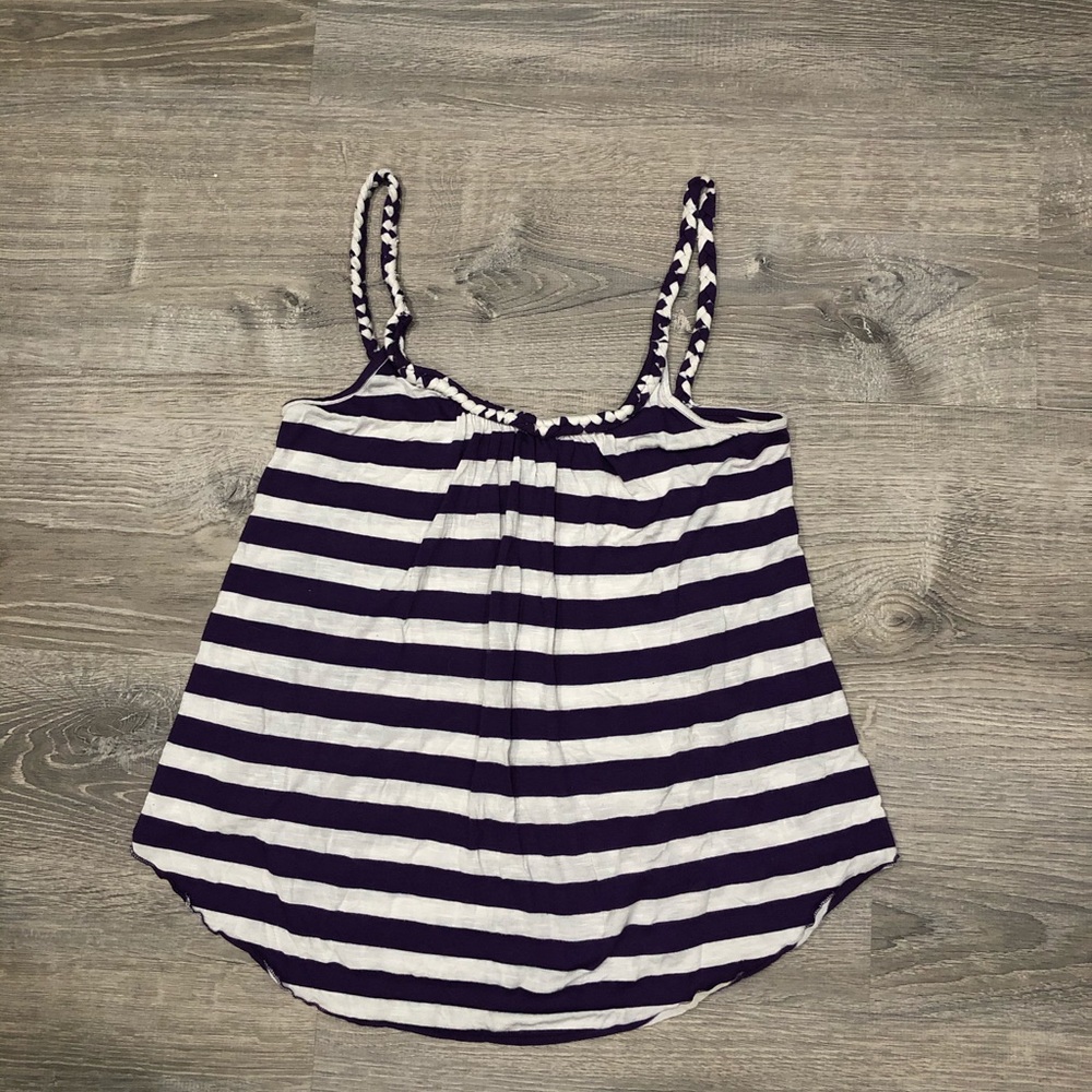 💜5 for $15💜 Purple and white flowy tank top